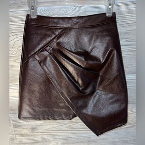 Faux Leather Skirt